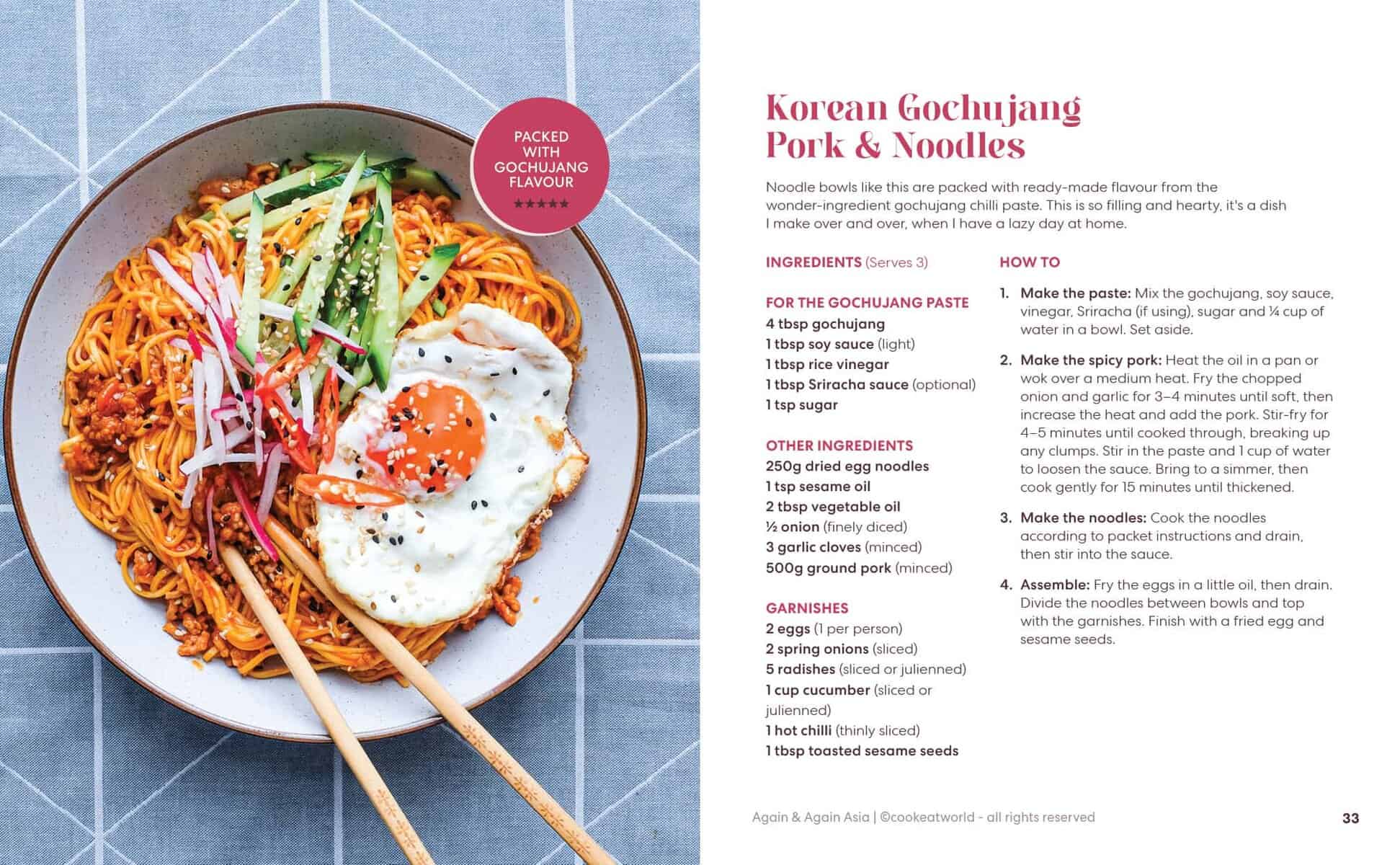 A sample recipe from my Asian E Book - Again & Again Asia - a collection of all my favourite Asian recipes