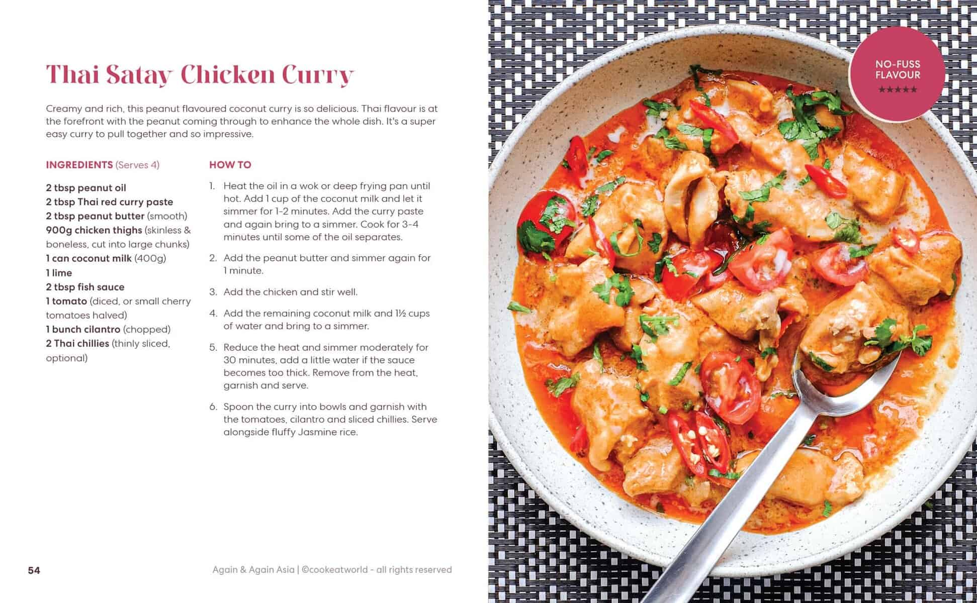 A sample recipe from my Asian E Book - Again & Again Asia - a collection of all my favourite Asian recipes