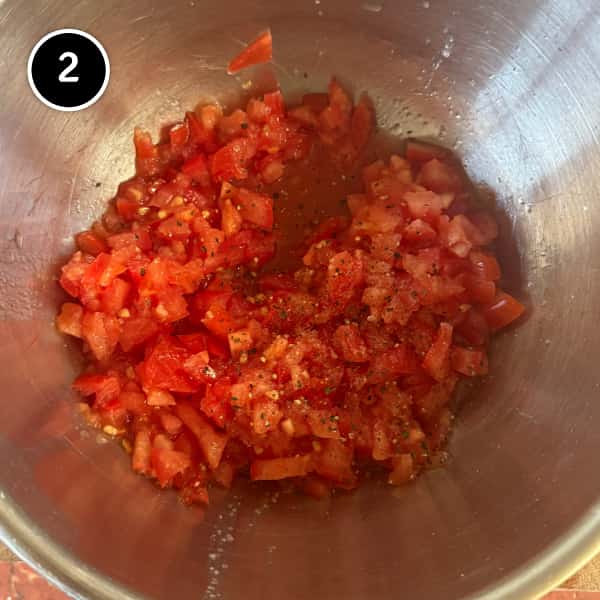 Cretan Dakos Salad | cookeatworld.com Finely chopped or grated tomato for Cretan Dakos
