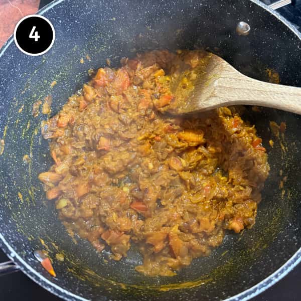 Adasi (Persian Lentil Soup) | cookeatworld.com Tomatoes simmer in the onion spiced base for Iranian adasi soup