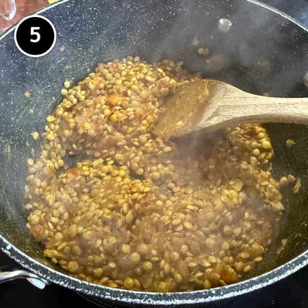 Adasi (Persian Lentil Soup) | cookeatworld.com Lentils are added to spiced onions for Persian adasi soup