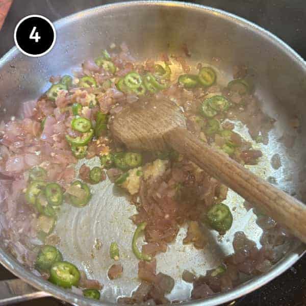 Paneer Bhurji (Indian Scrambled Paneer) | cookeatworld.com The masala takes shape in the saute pan for paneer bhurji