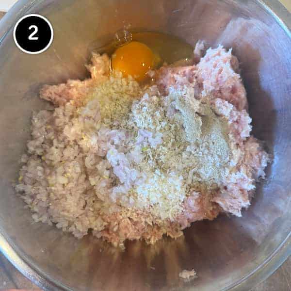 Tsukune (Japanese Chicken Meatballs) | cookeatworld.com Ground chicken mixed with onion, egg, panko, potato starch and Japanese seasonings
