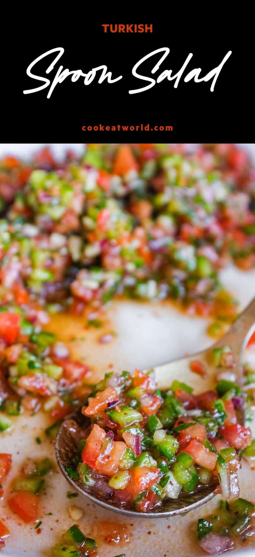 Colourful Turkish mezze salad with crisp vegetables and a sweet-sharp dressing.